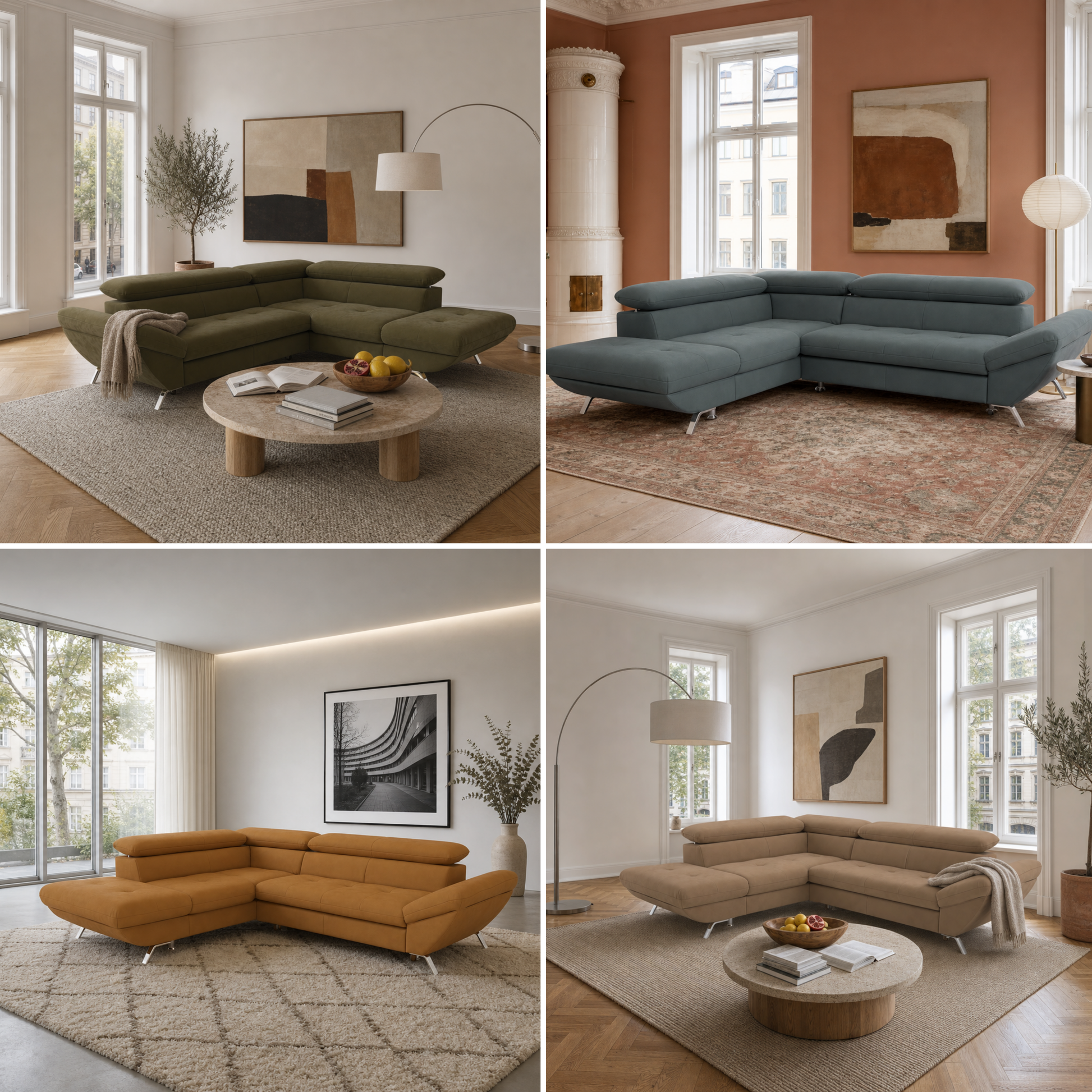 Breda Ecksofa mit Ottomane