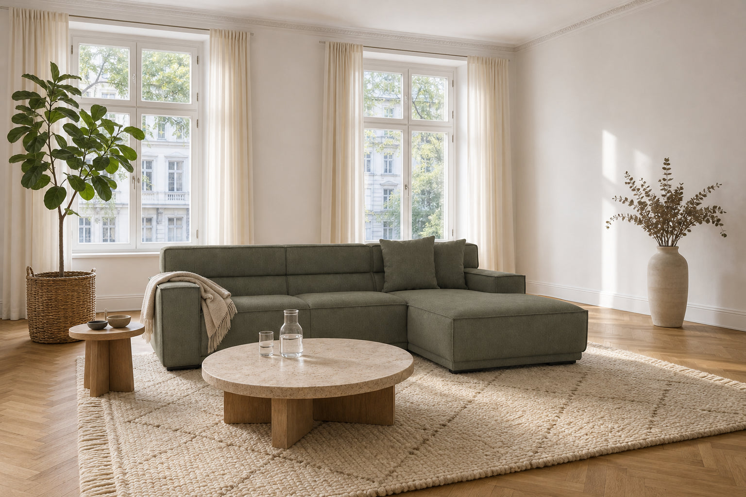 Umea Ecksofa mit Recamiere