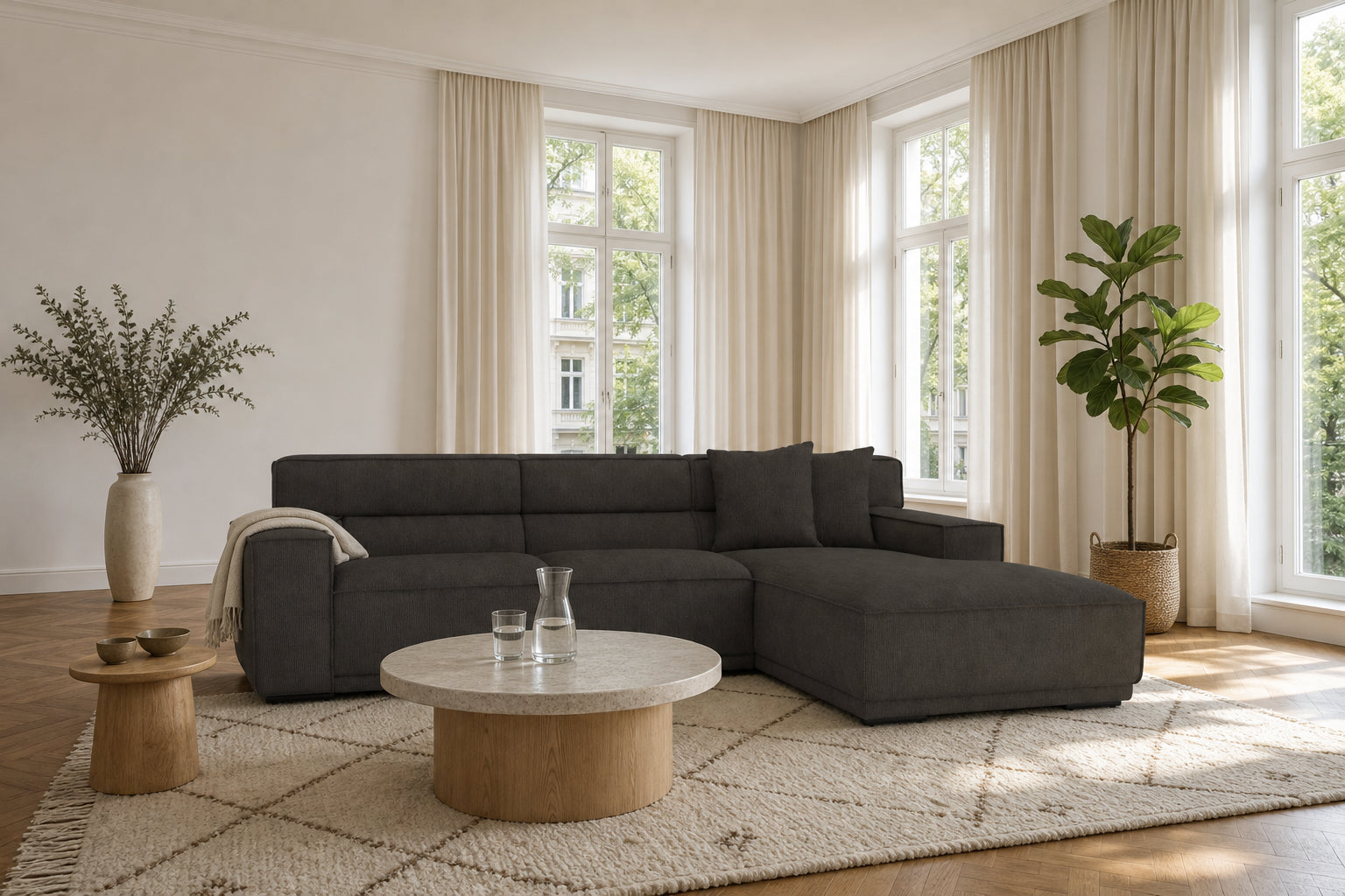 Umea Ecksofa mit Recamiere