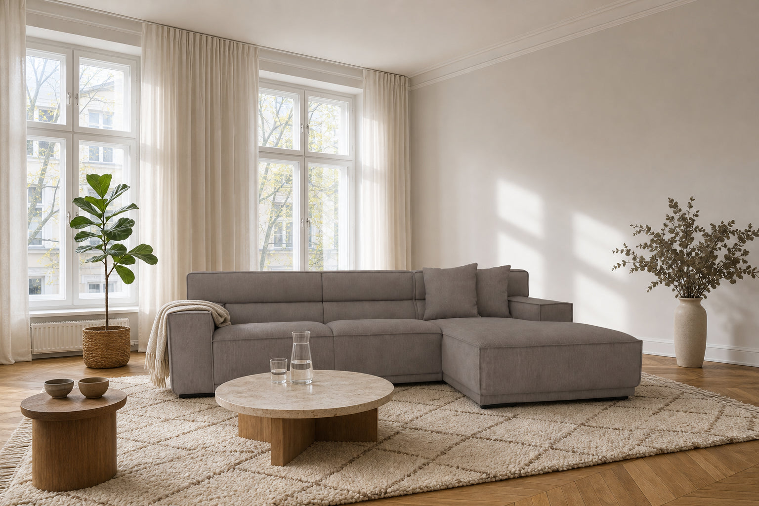 Umea Ecksofa mit Recamiere