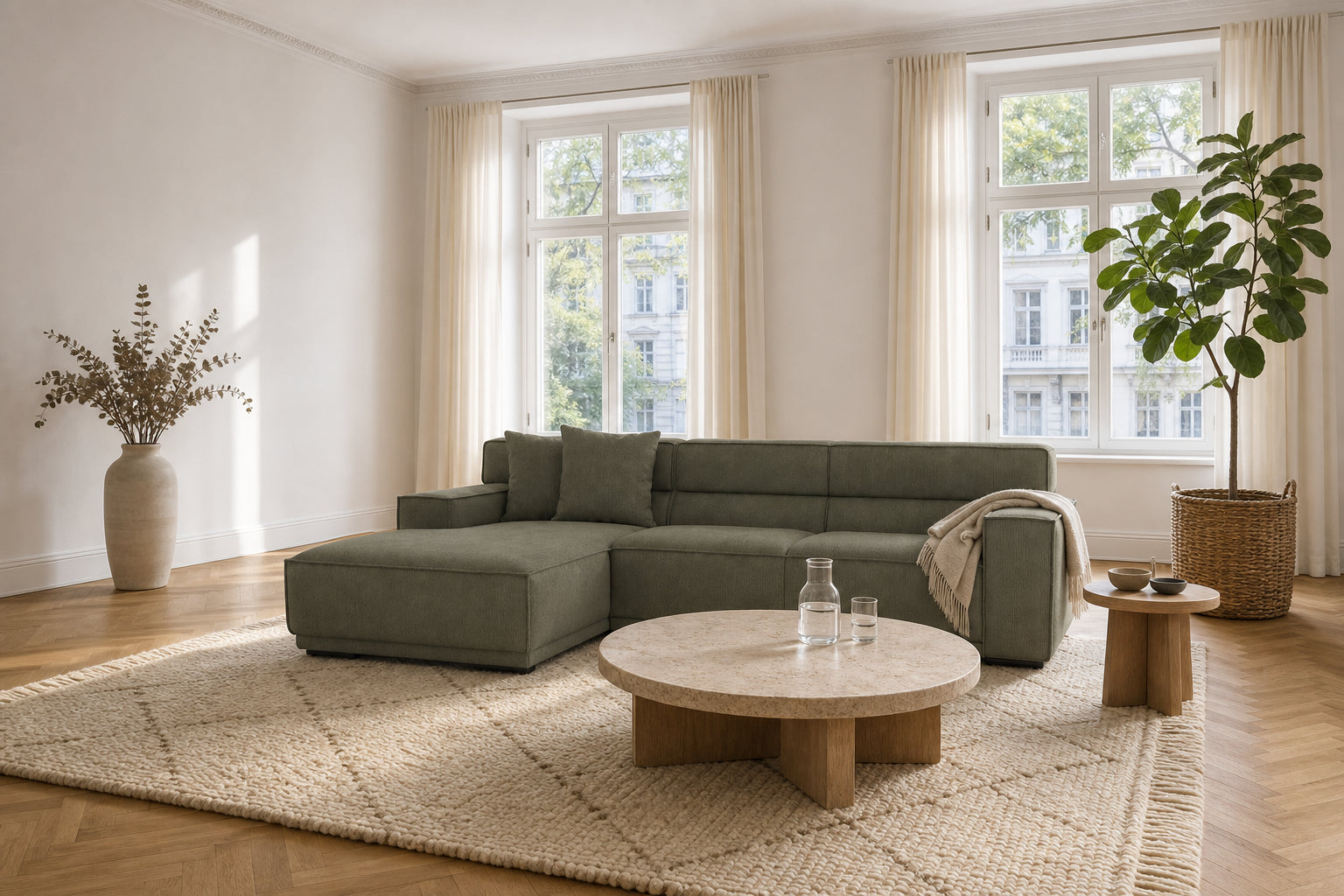 Umea Ecksofa mit Recamiere
