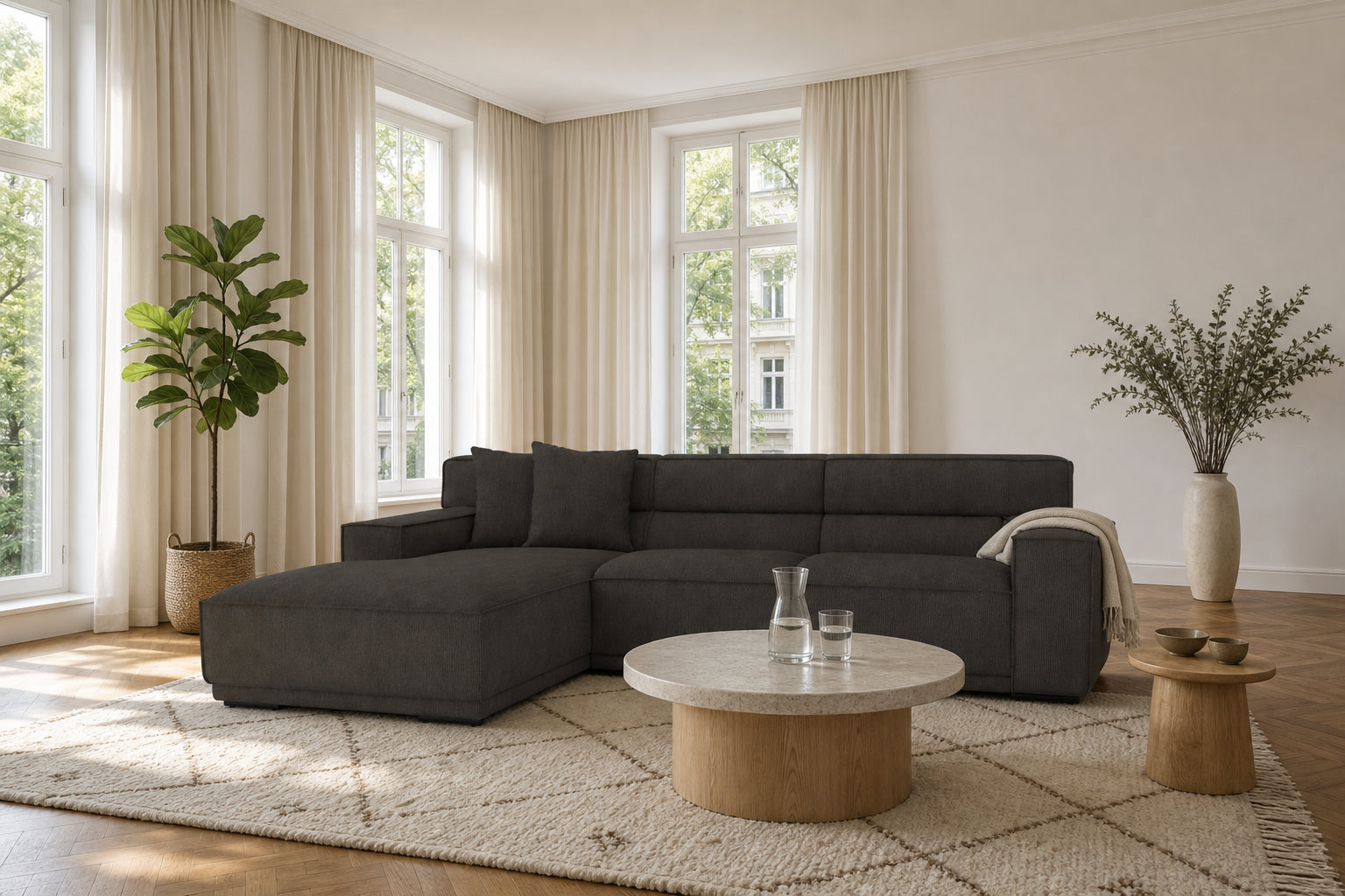 Umea Ecksofa mit Recamiere
