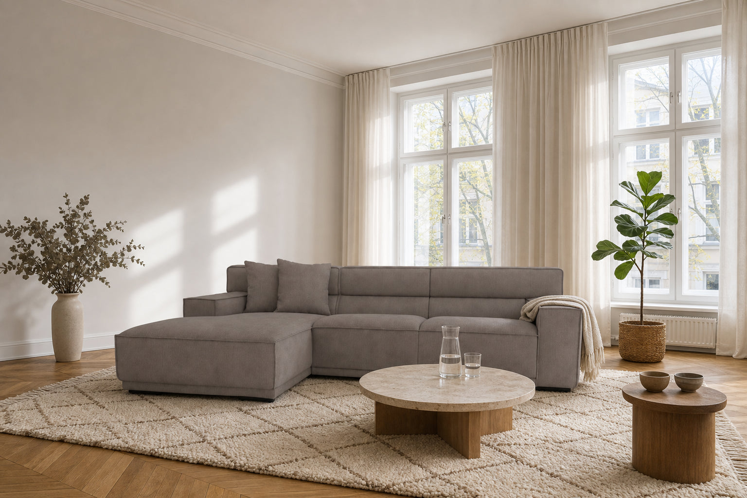 Umea Ecksofa mit Recamiere