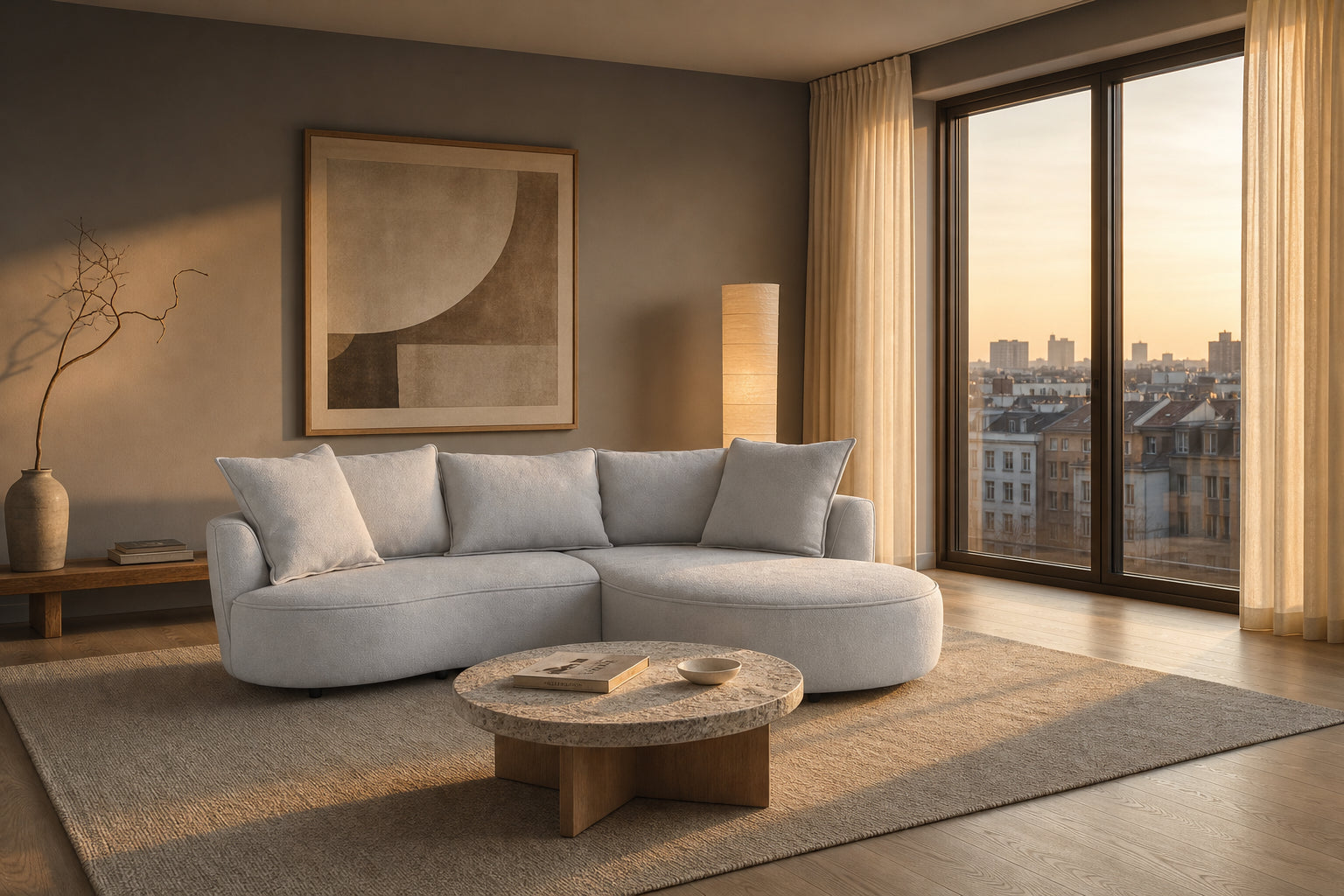 Mantua Ecksofa mit Recamiere