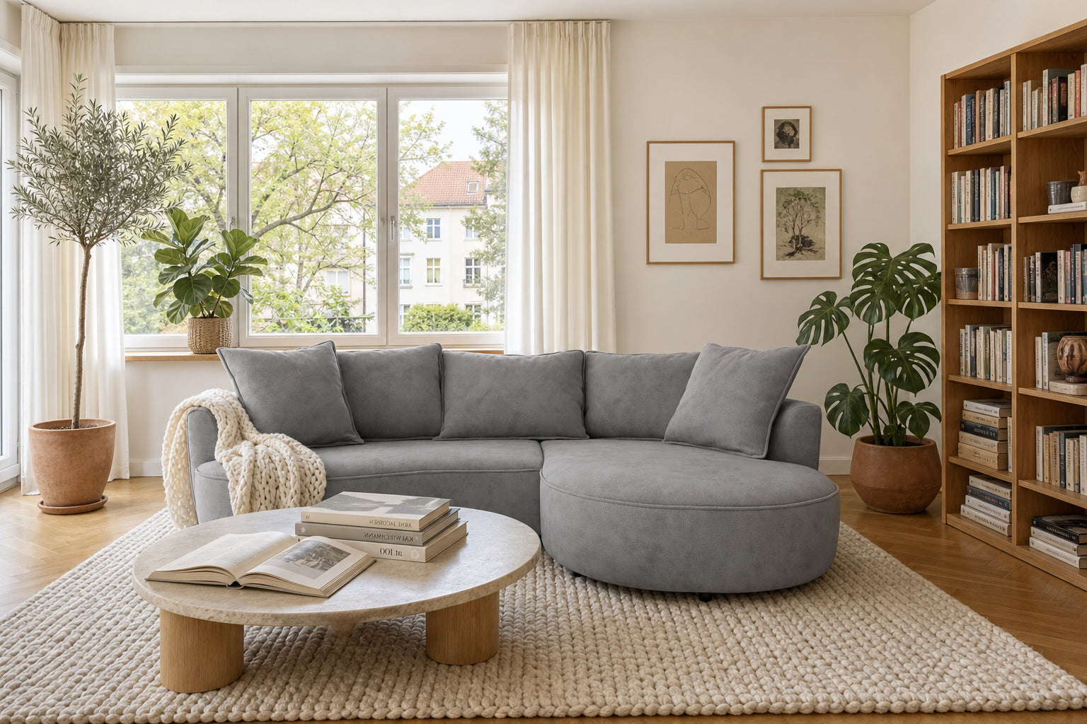 Mantua Ecksofa mit Recamiere