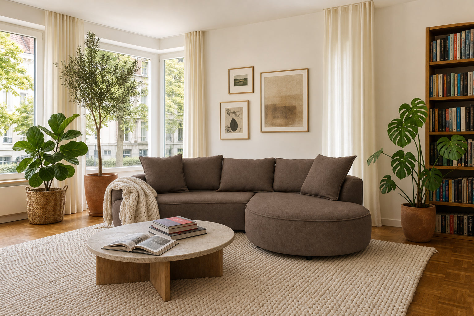 Mantua Ecksofa mit Recamiere