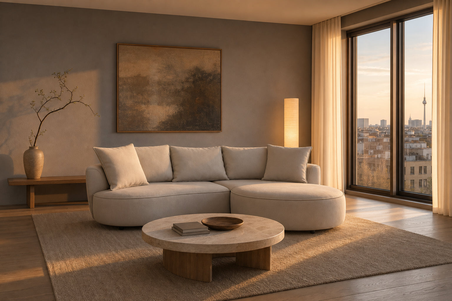 Mantua Ecksofa mit Recamiere