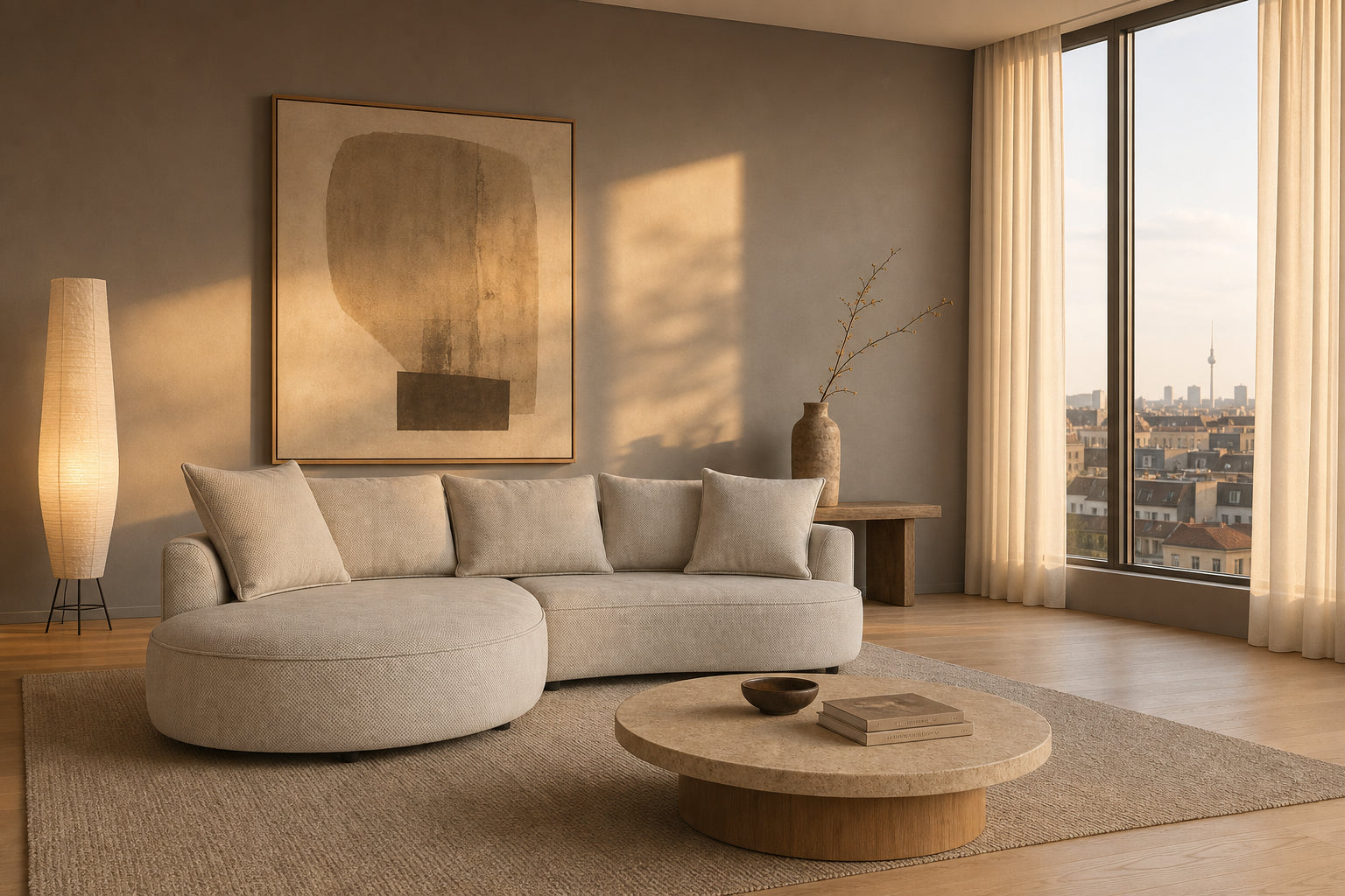Mantua Ecksofa mit Recamiere