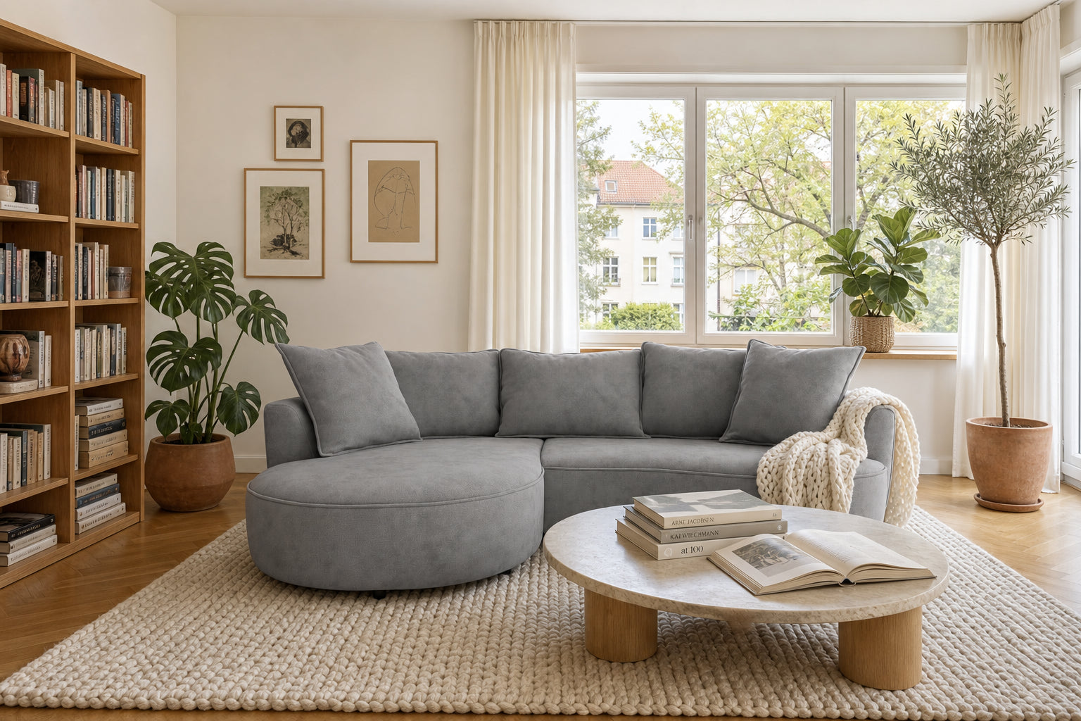 Mantua Ecksofa mit Recamiere