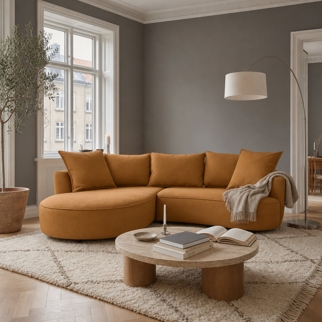 Mantua Ecksofa mit Recamiere