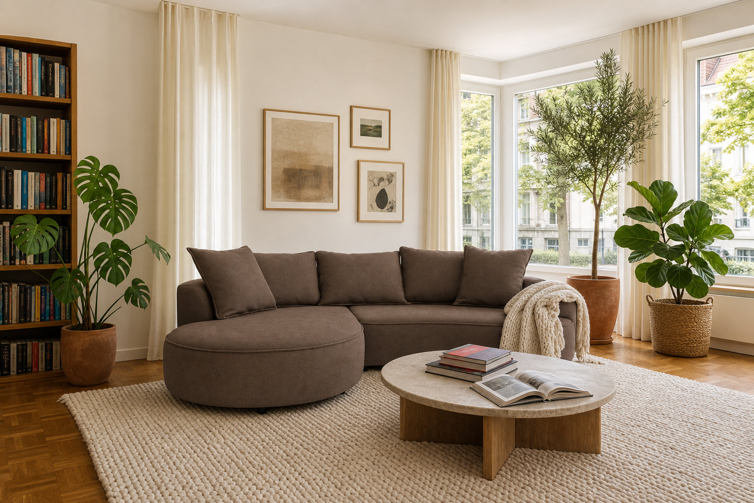 Mantua Ecksofa mit Recamiere
