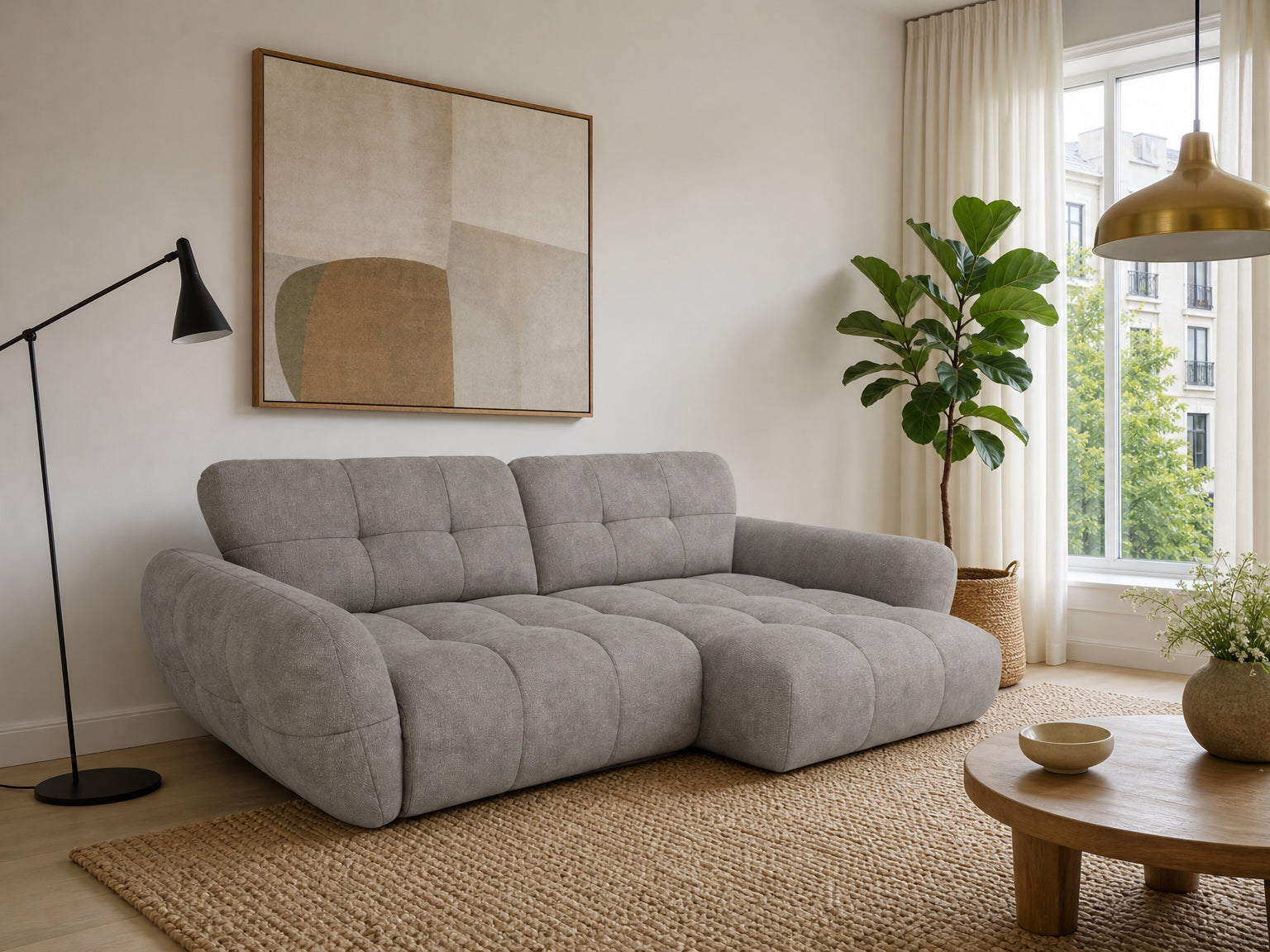 Vannes Ecksofa mit Recamiere