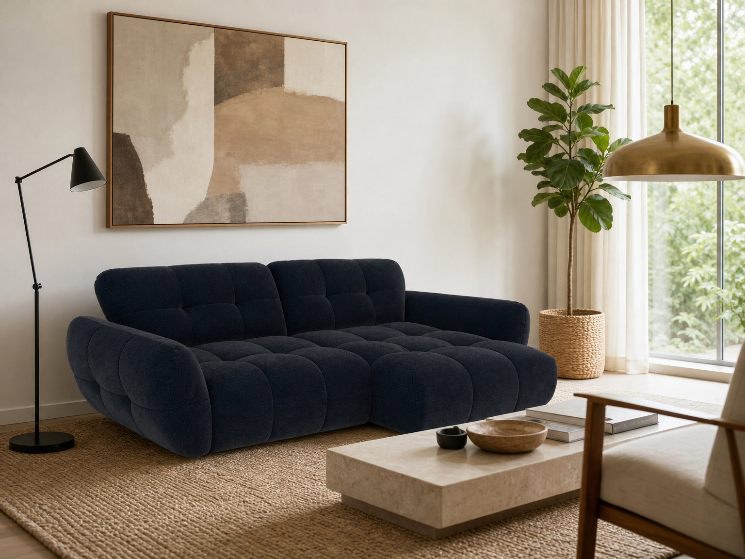 Vannes Ecksofa mit Recamiere