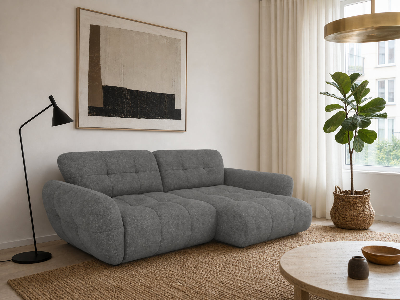 Vannes Ecksofa mit Recamiere