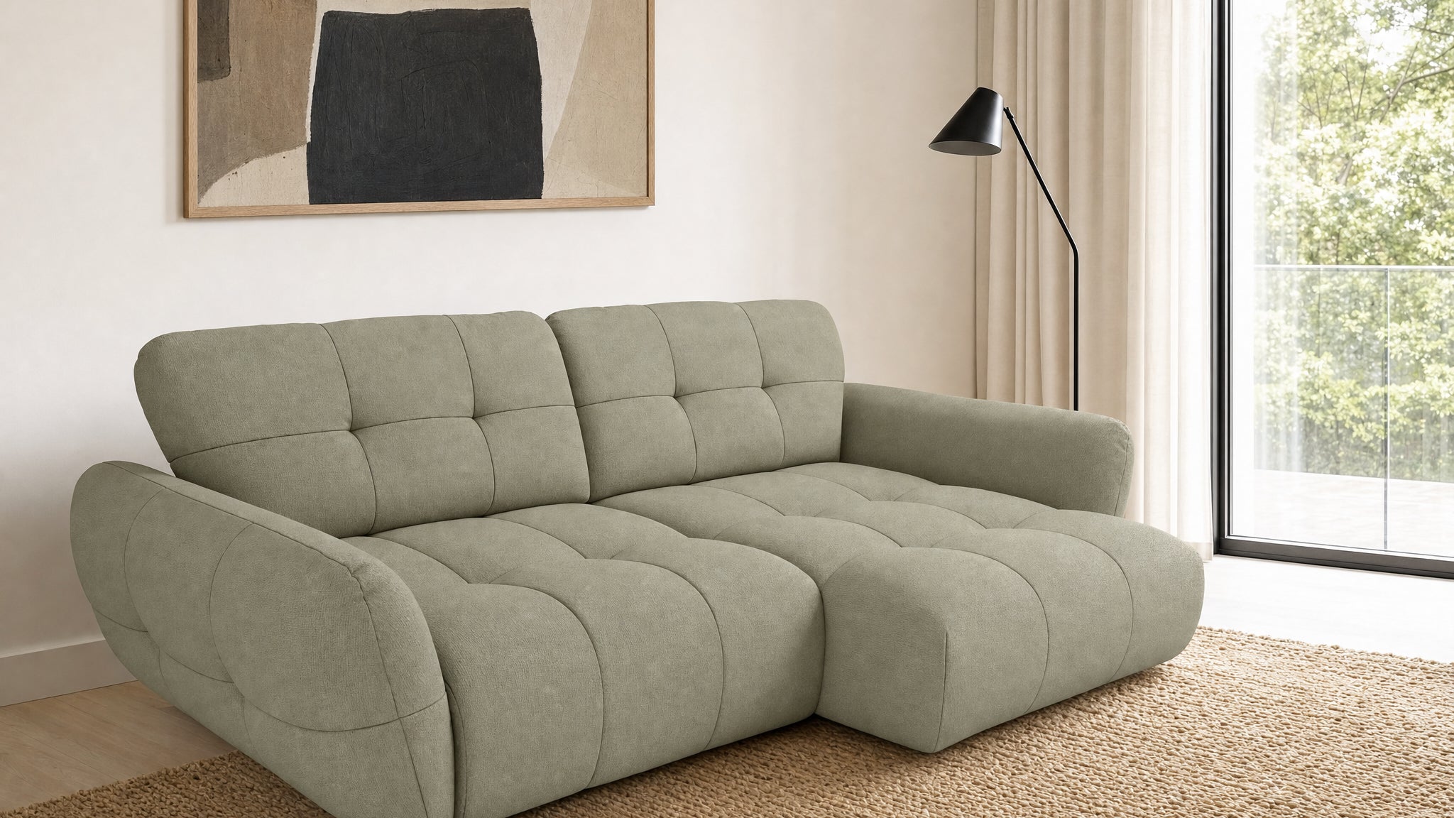 Vannes Ecksofa mit Recamiere