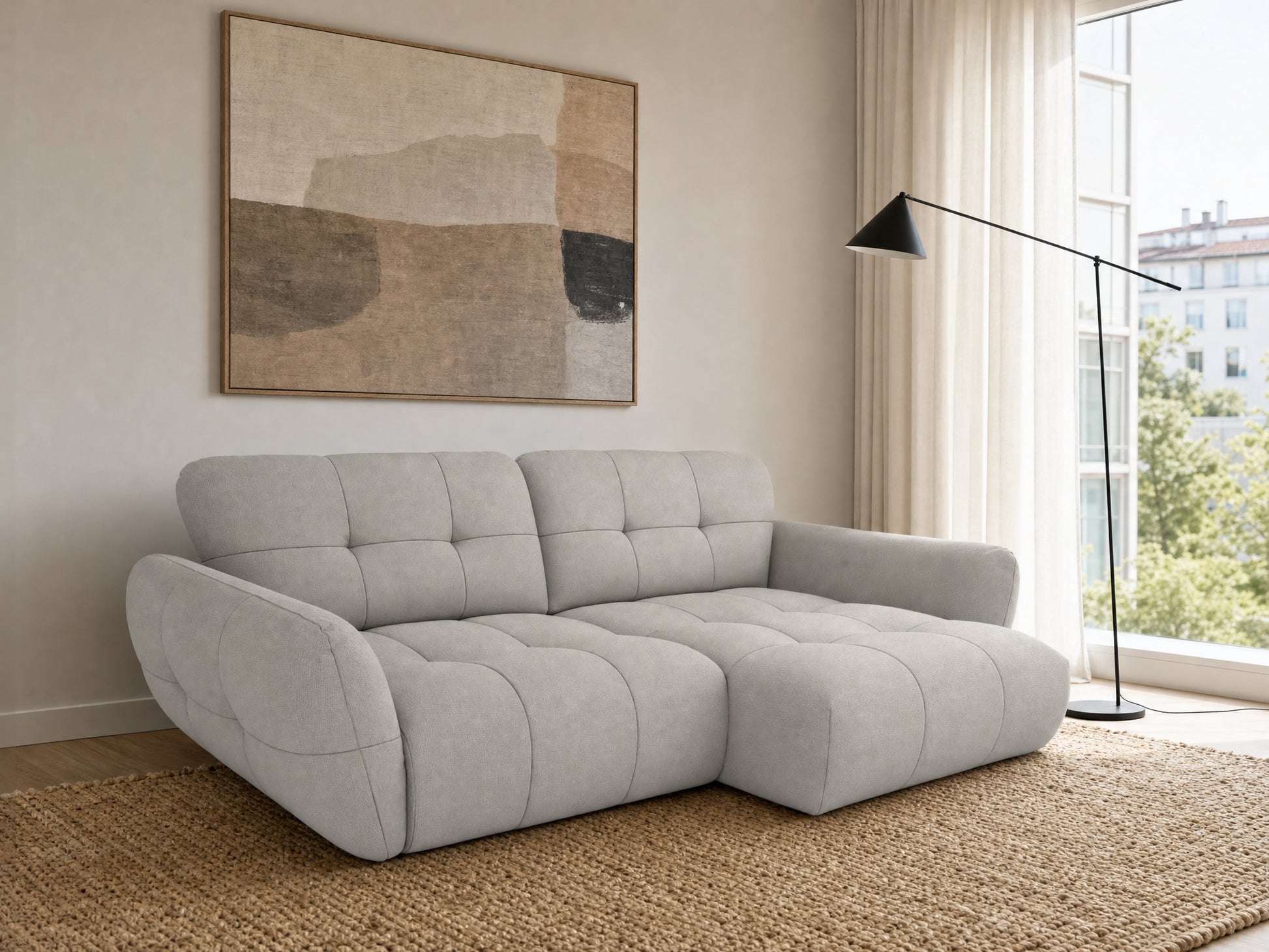 Vannes Ecksofa mit Recamiere