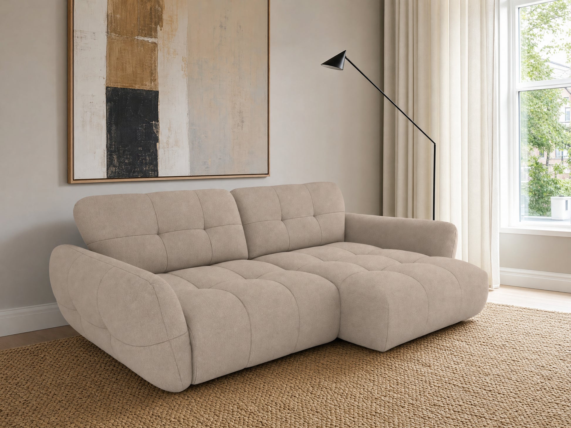 Vannes Ecksofa mit Recamiere