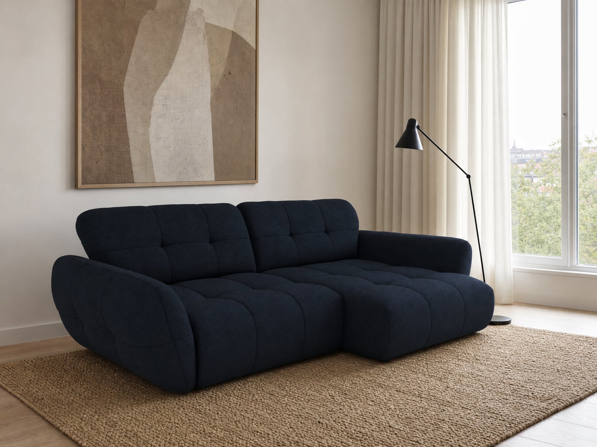 Vannes Ecksofa mit Recamiere