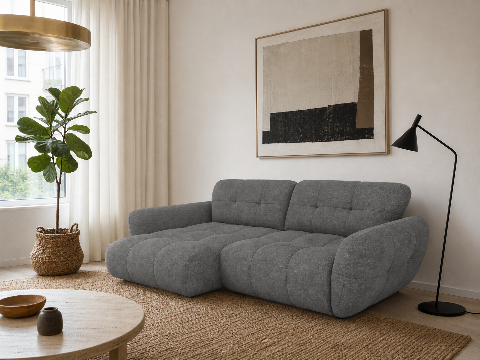 Vannes Ecksofa mit Recamiere