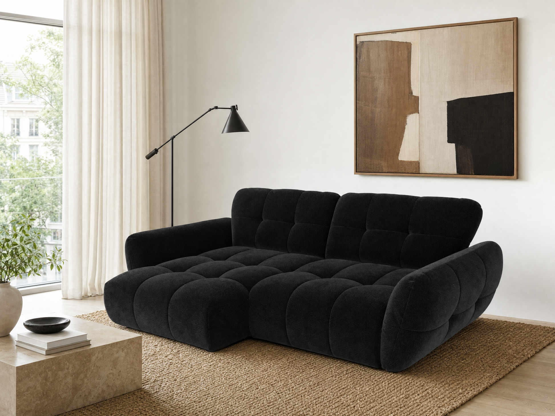 Vannes Ecksofa mit Recamiere