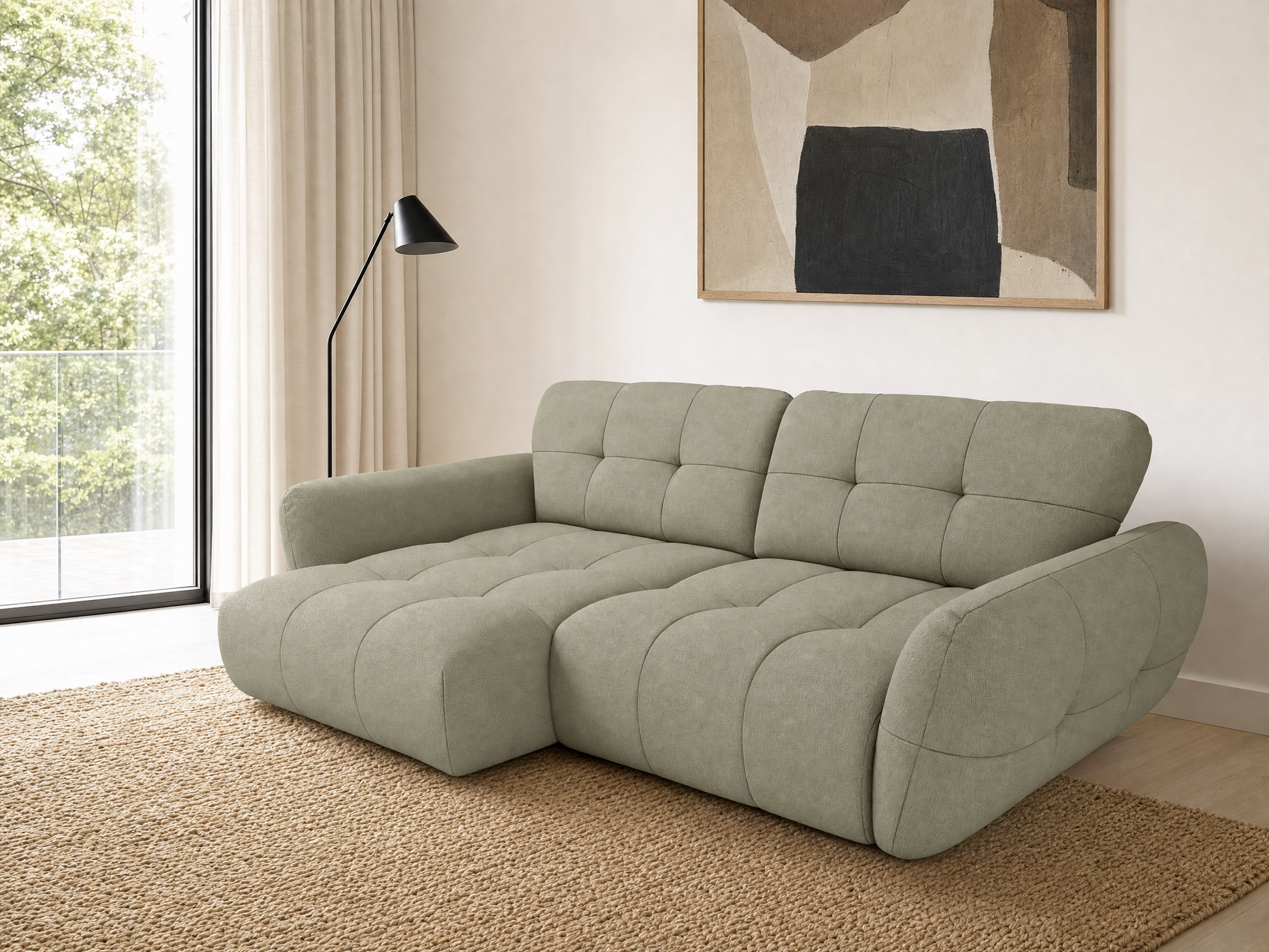 Vannes Ecksofa mit Recamiere