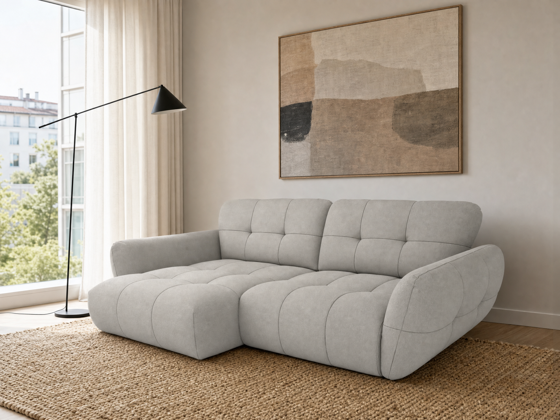 Vannes Ecksofa mit Recamiere