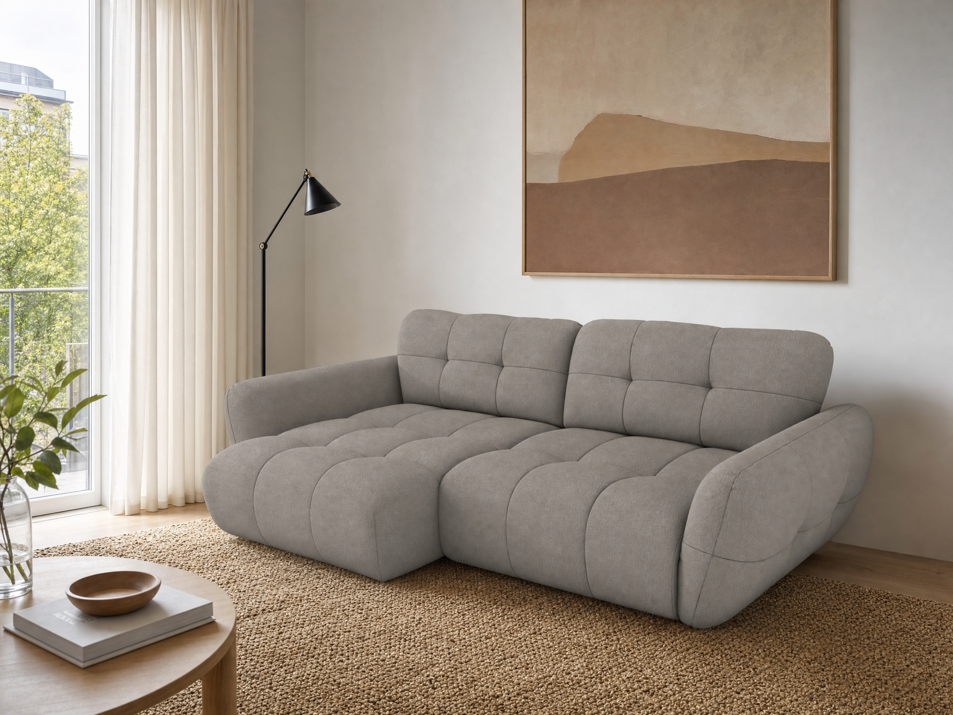 Vannes Ecksofa mit Recamiere