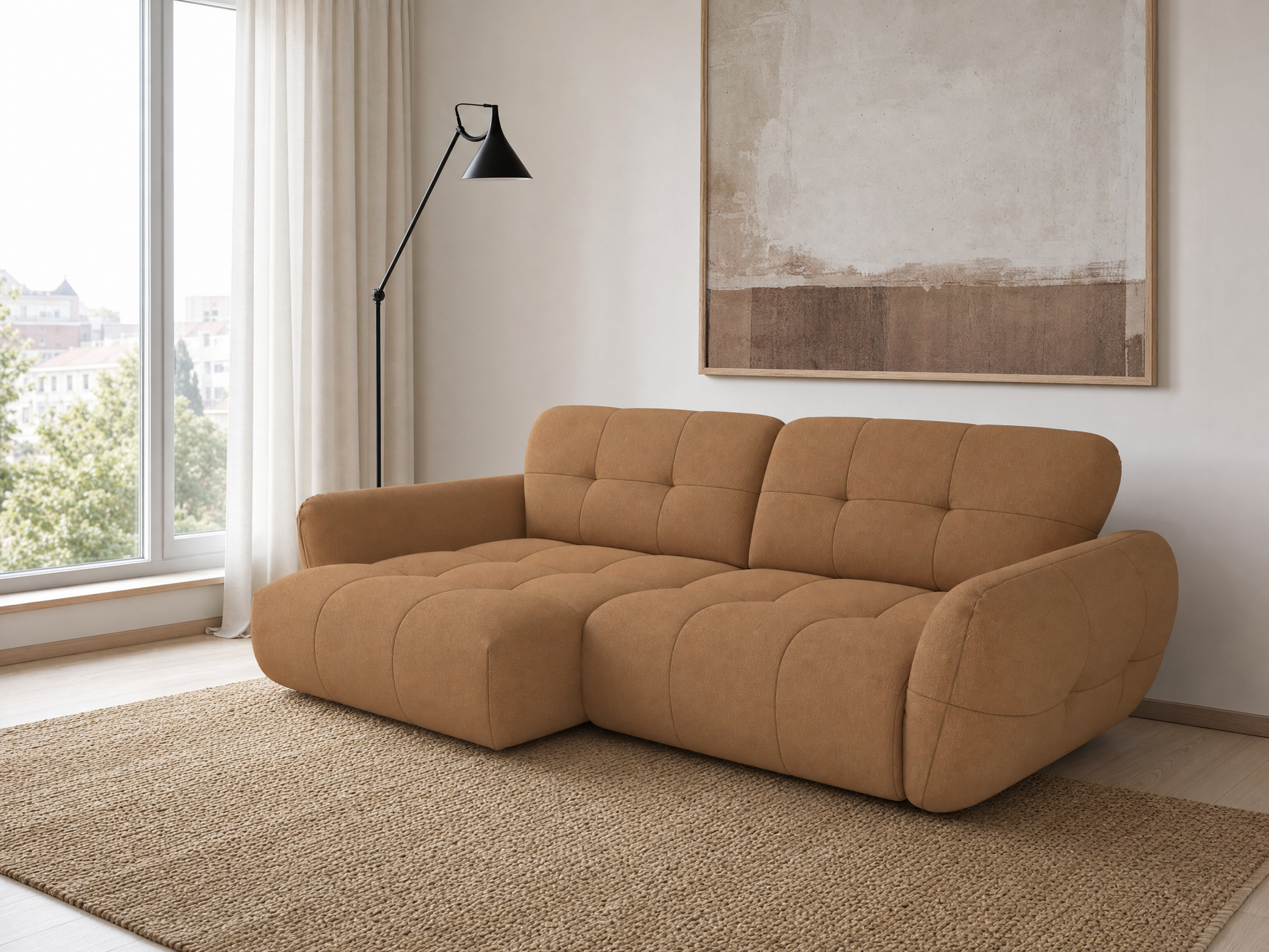 Vannes Ecksofa mit Recamiere
