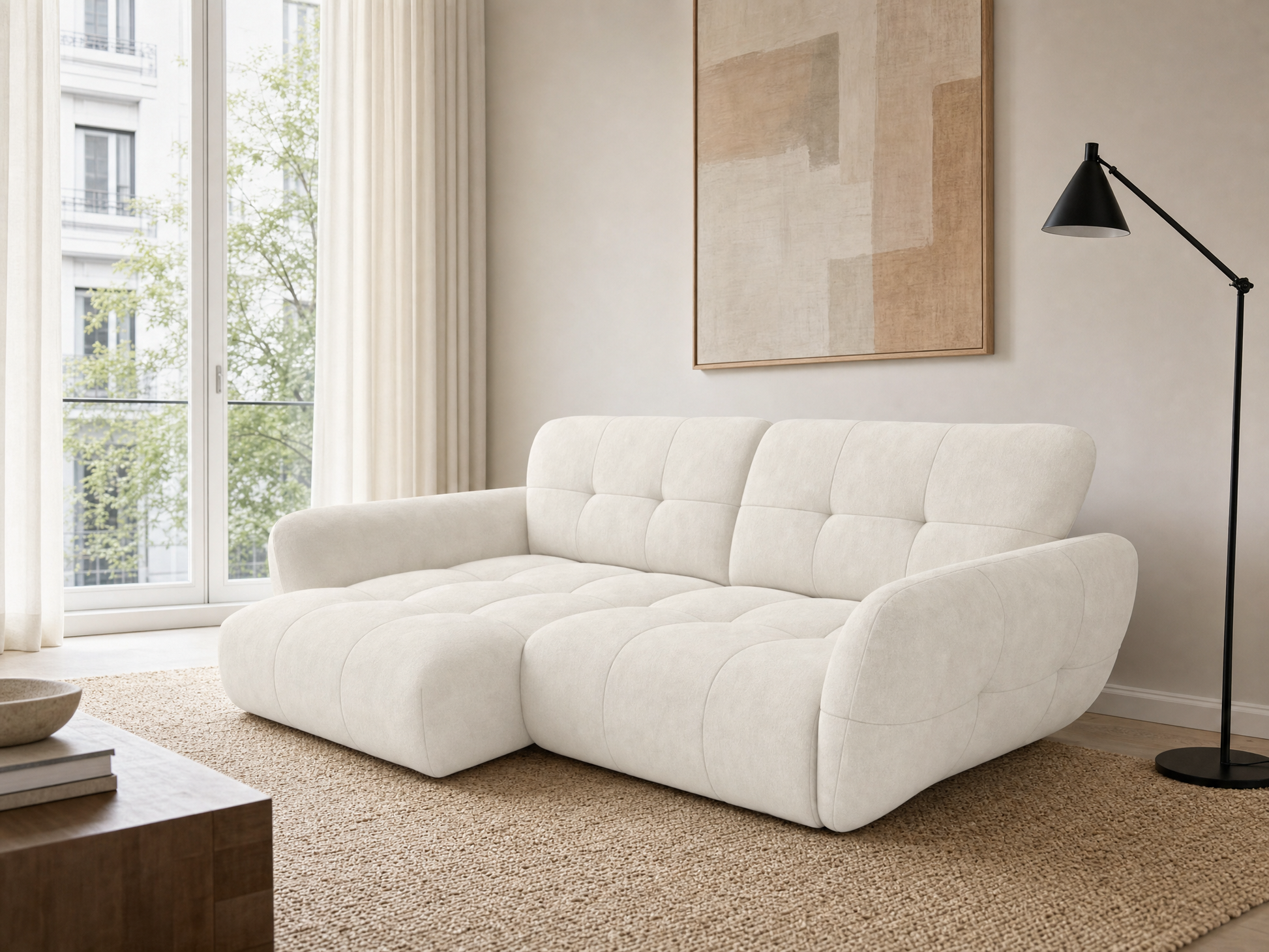 Vannes Ecksofa mit Recamiere
