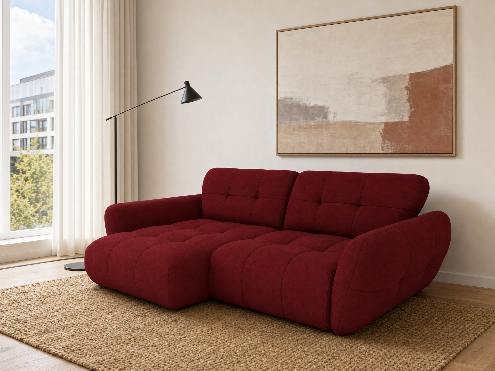 Vannes Ecksofa mit Recamiere
