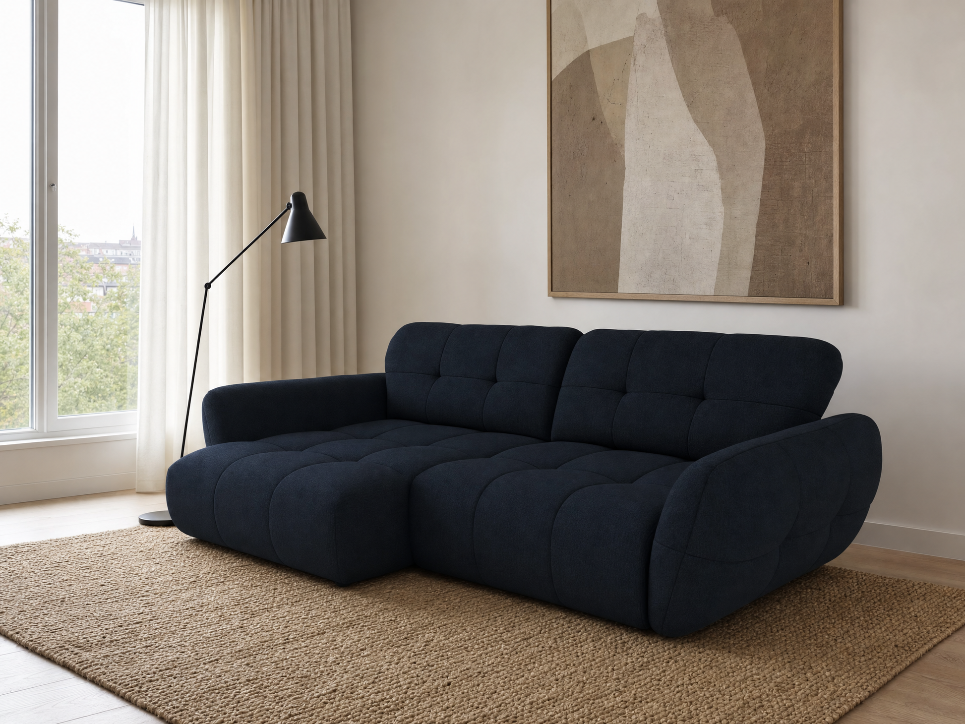 Vannes Ecksofa mit Recamiere
