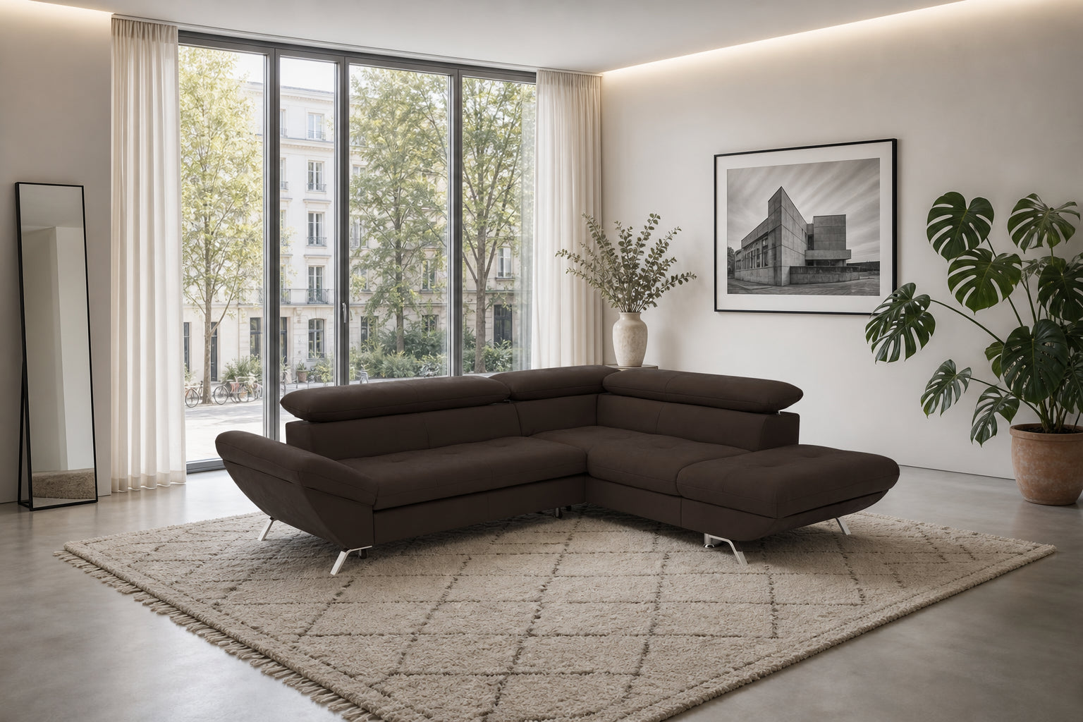 Breda Ecksofa mit Ottomane