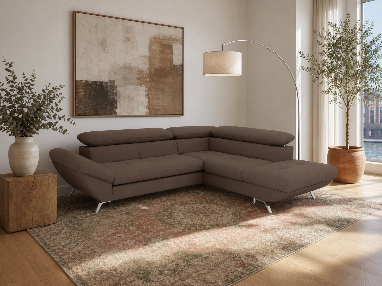 Breda Ecksofa mit Ottomane