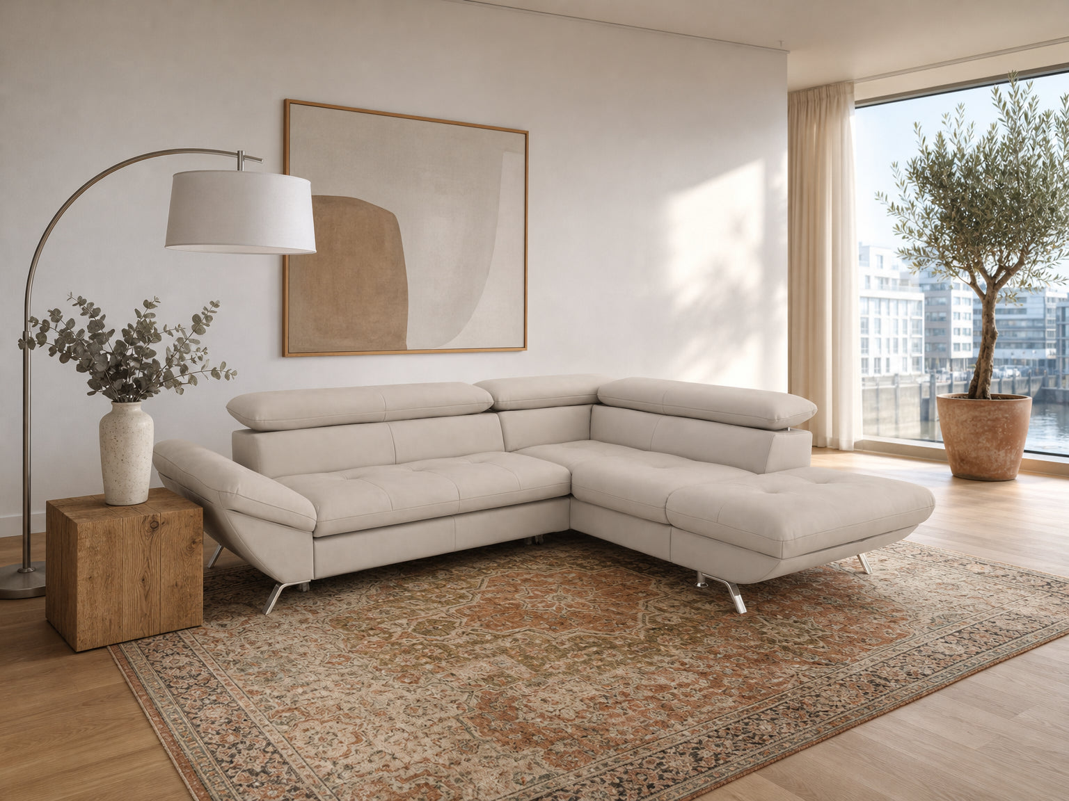 Breda Ecksofa mit Ottomane