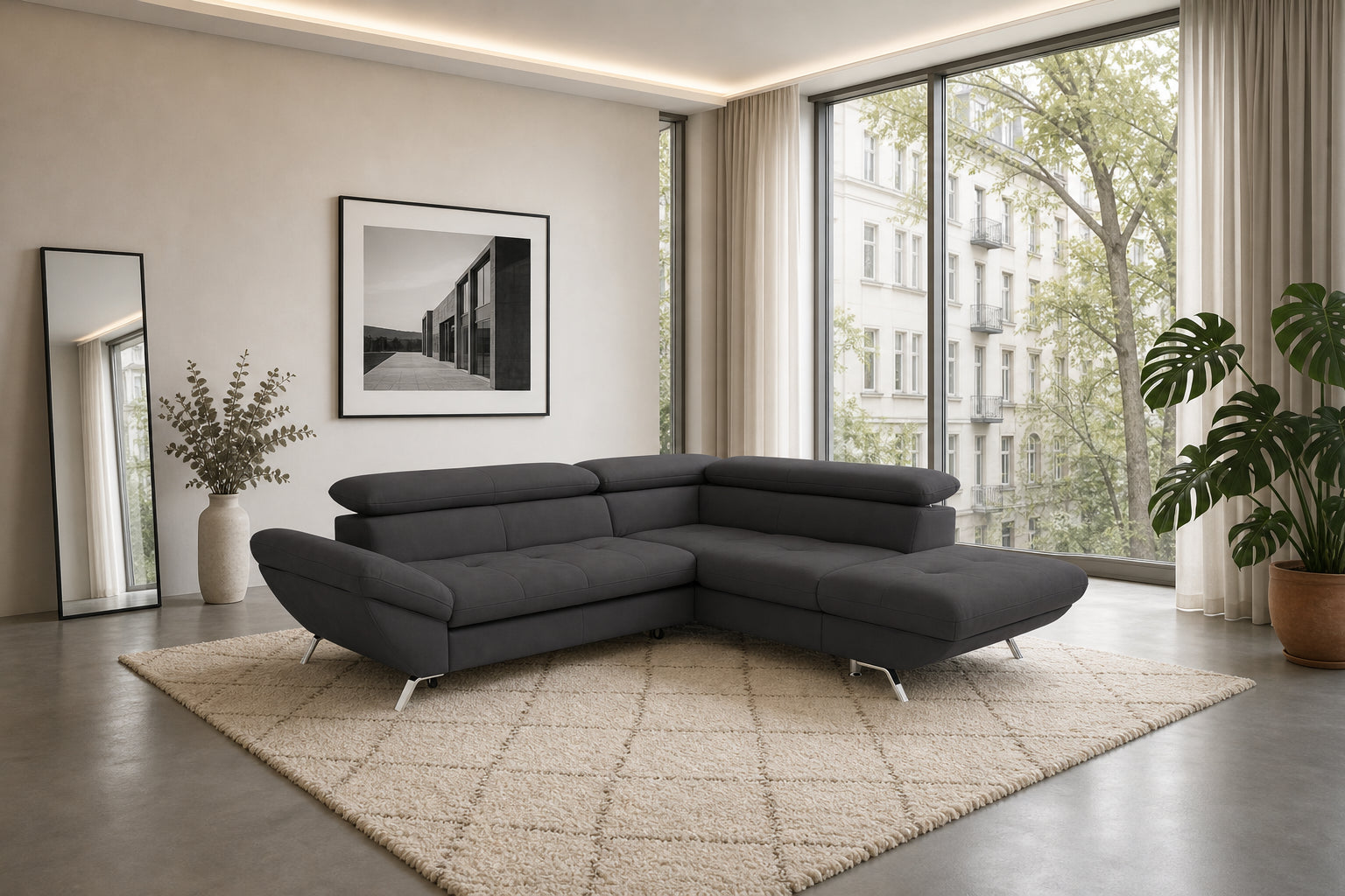 Breda Ecksofa mit Ottomane