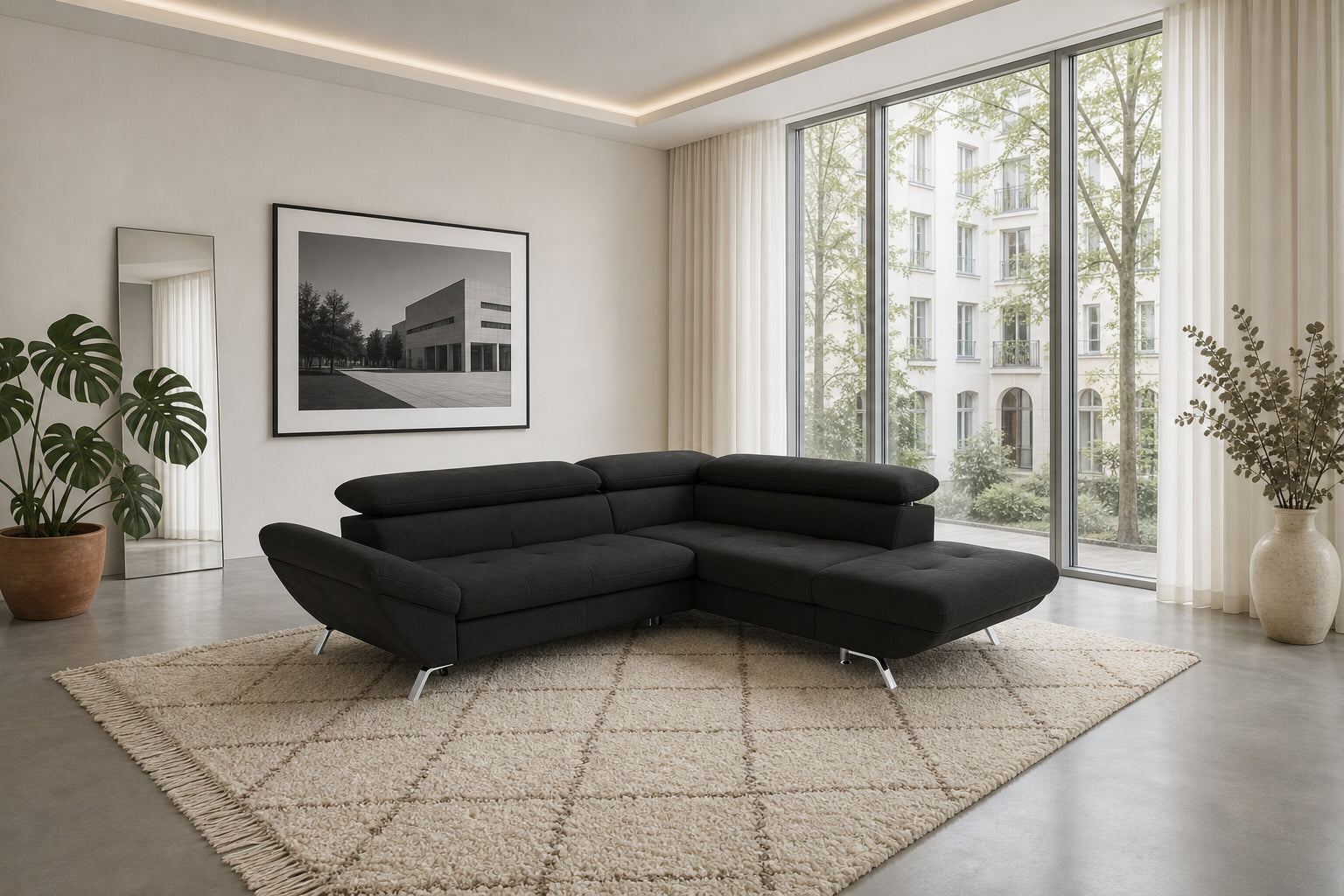 Breda Ecksofa mit Ottomane