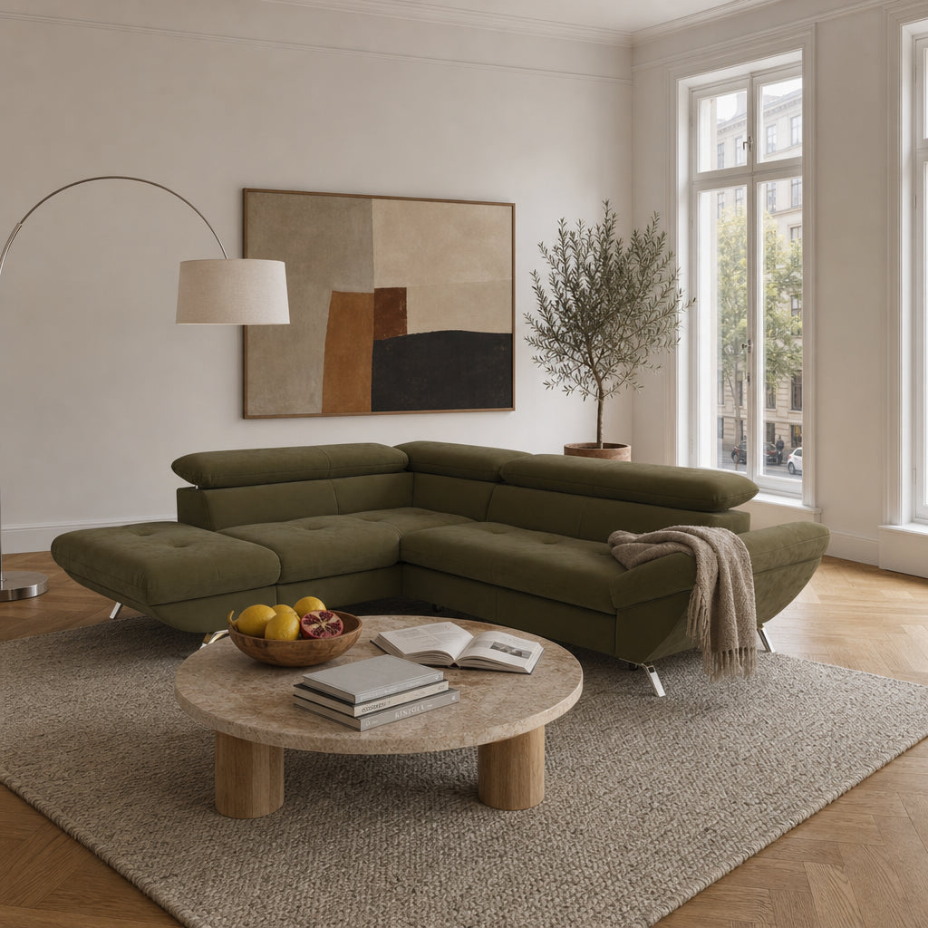 Breda Ecksofa mit Ottomane