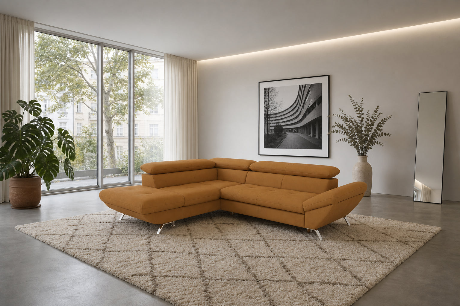 Breda Ecksofa mit Ottomane