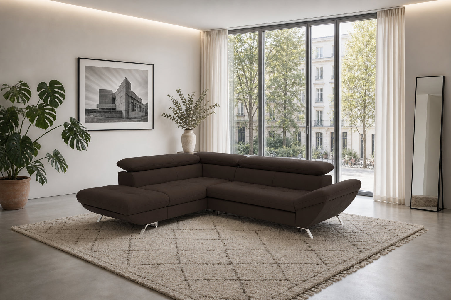 Breda Ecksofa mit Ottomane