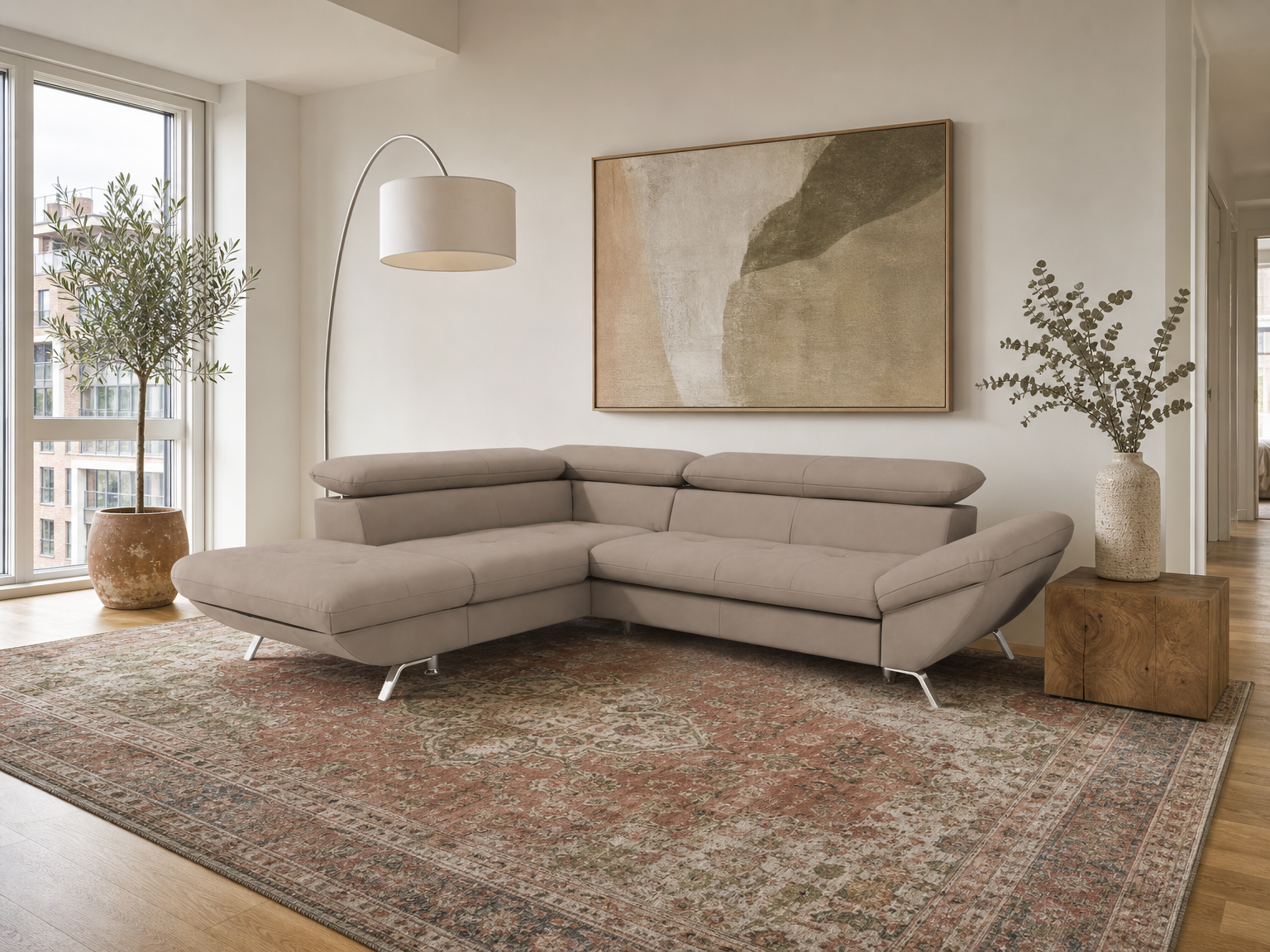 Breda Ecksofa mit Ottomane