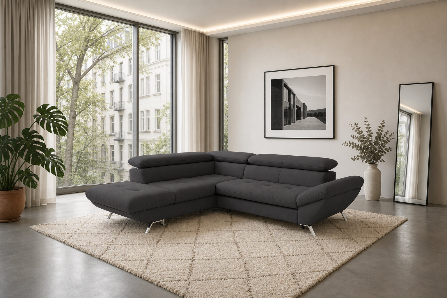 Breda Ecksofa mit Ottomane