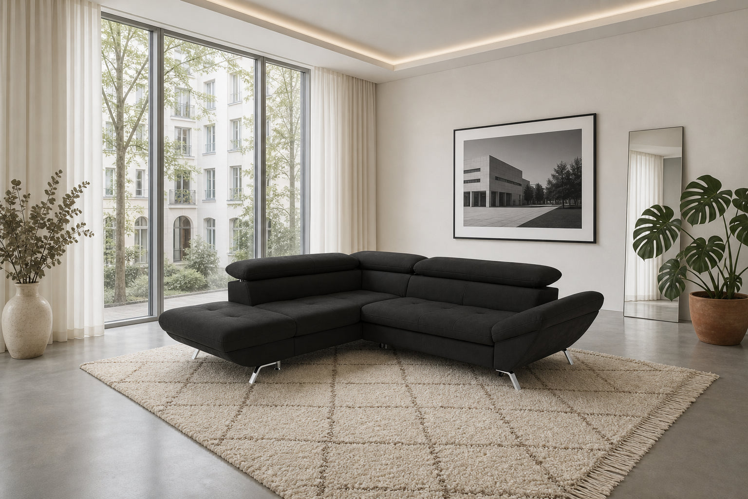Breda Ecksofa mit Ottomane