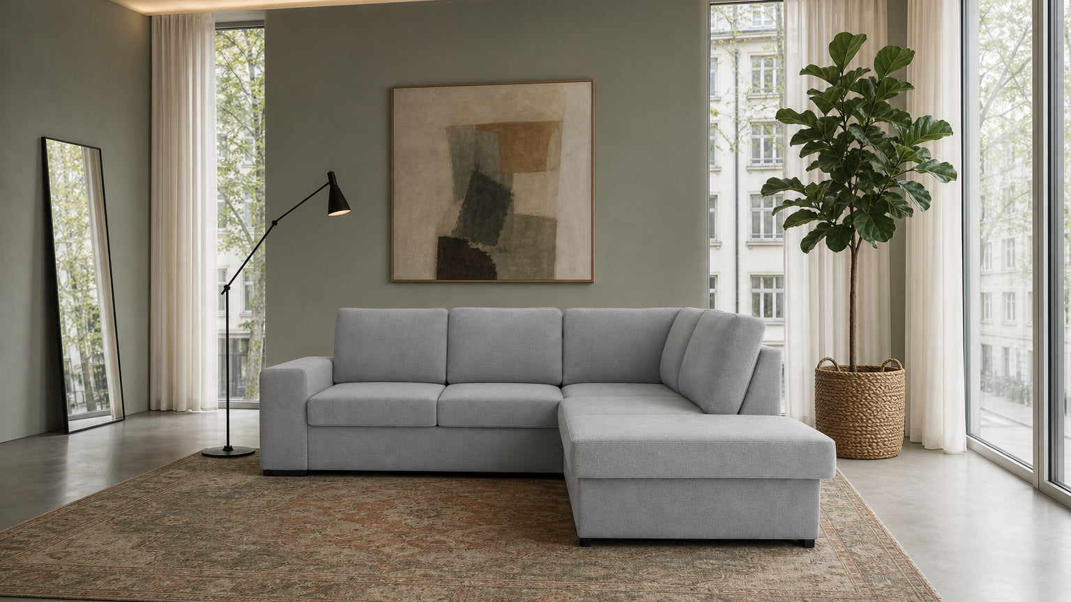 Salo Ecksofa mit Ottomane