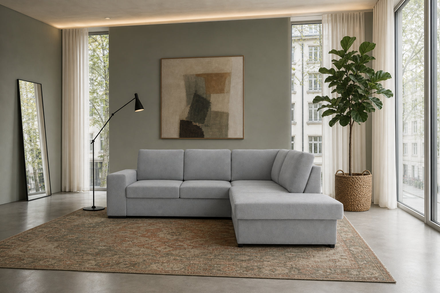 Salo Ecksofa mit Ottomane