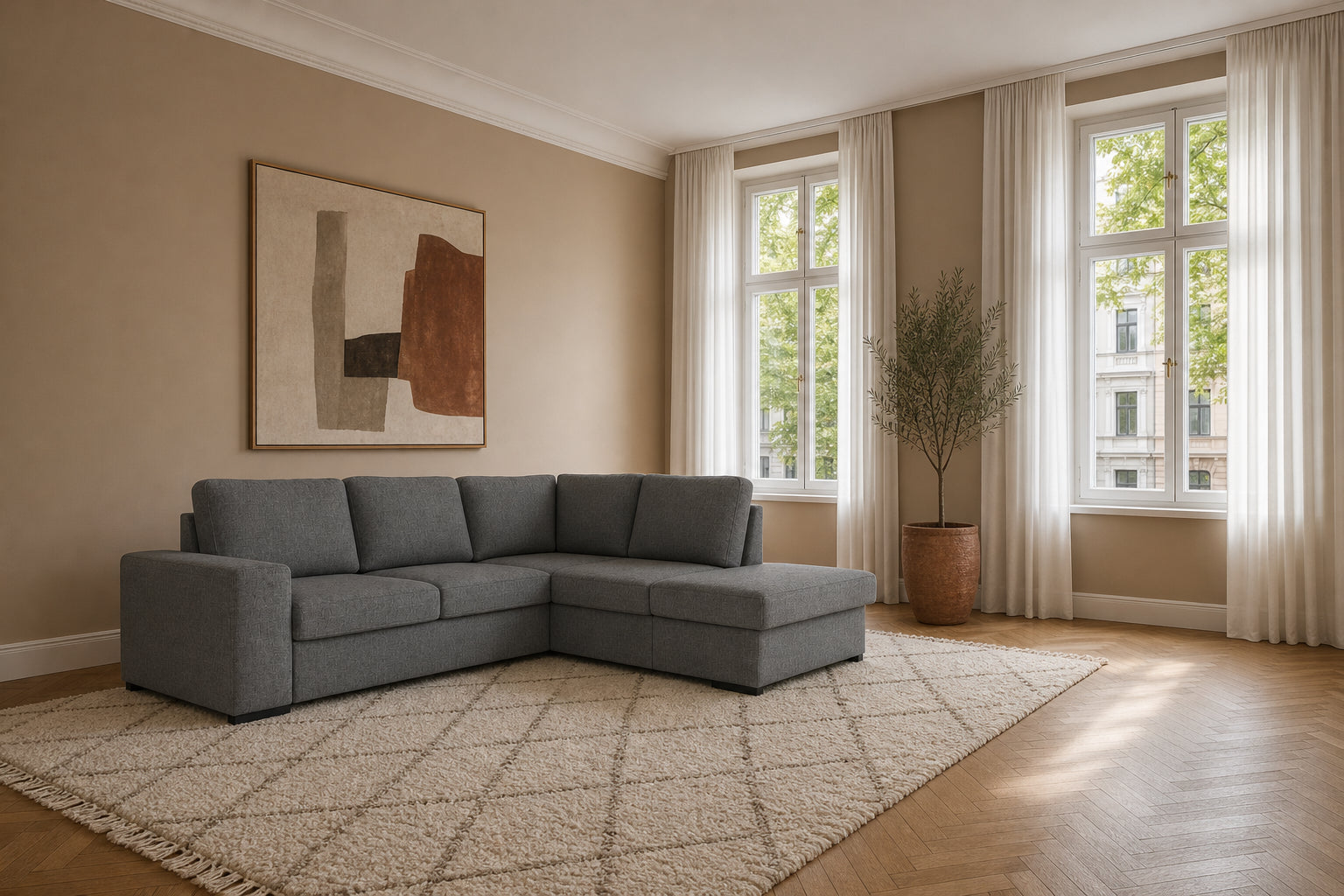 Salo Ecksofa mit Ottomane