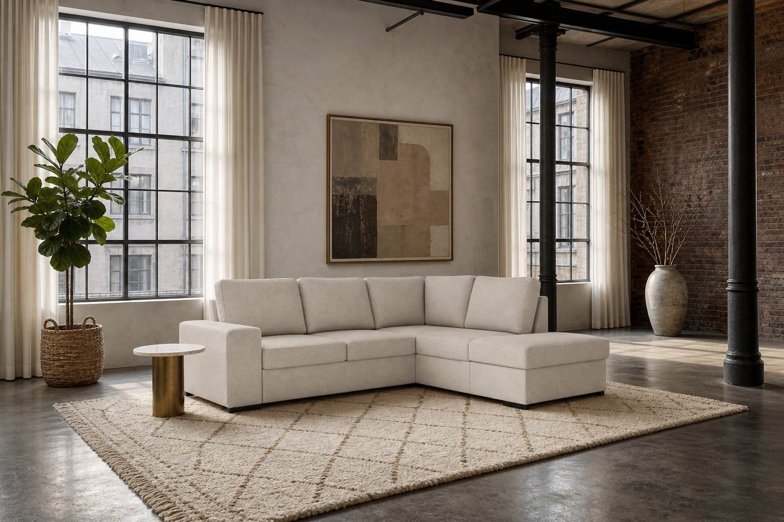 Salo Ecksofa mit Ottomane