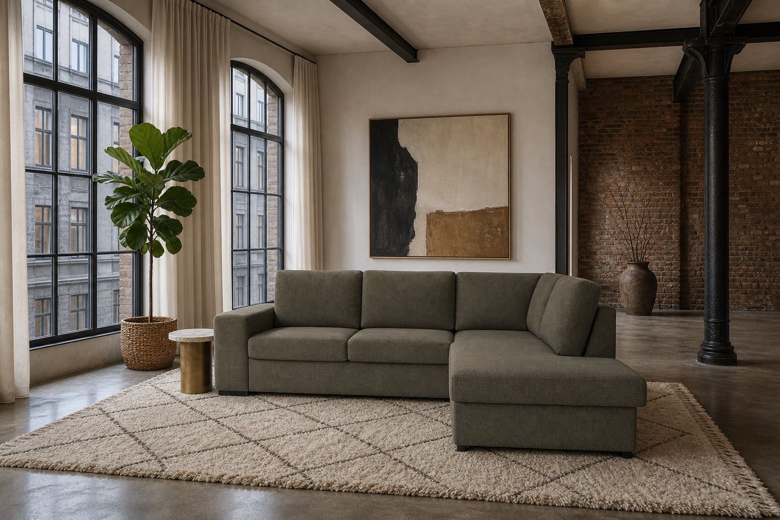 Salo Ecksofa mit Ottomane