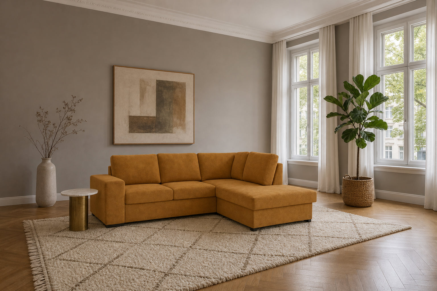 Salo Ecksofa mit Ottomane