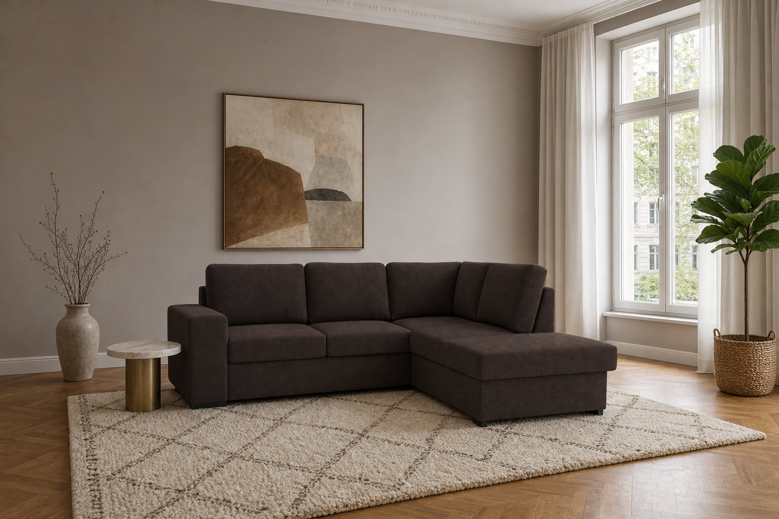 Salo Ecksofa mit Ottomane