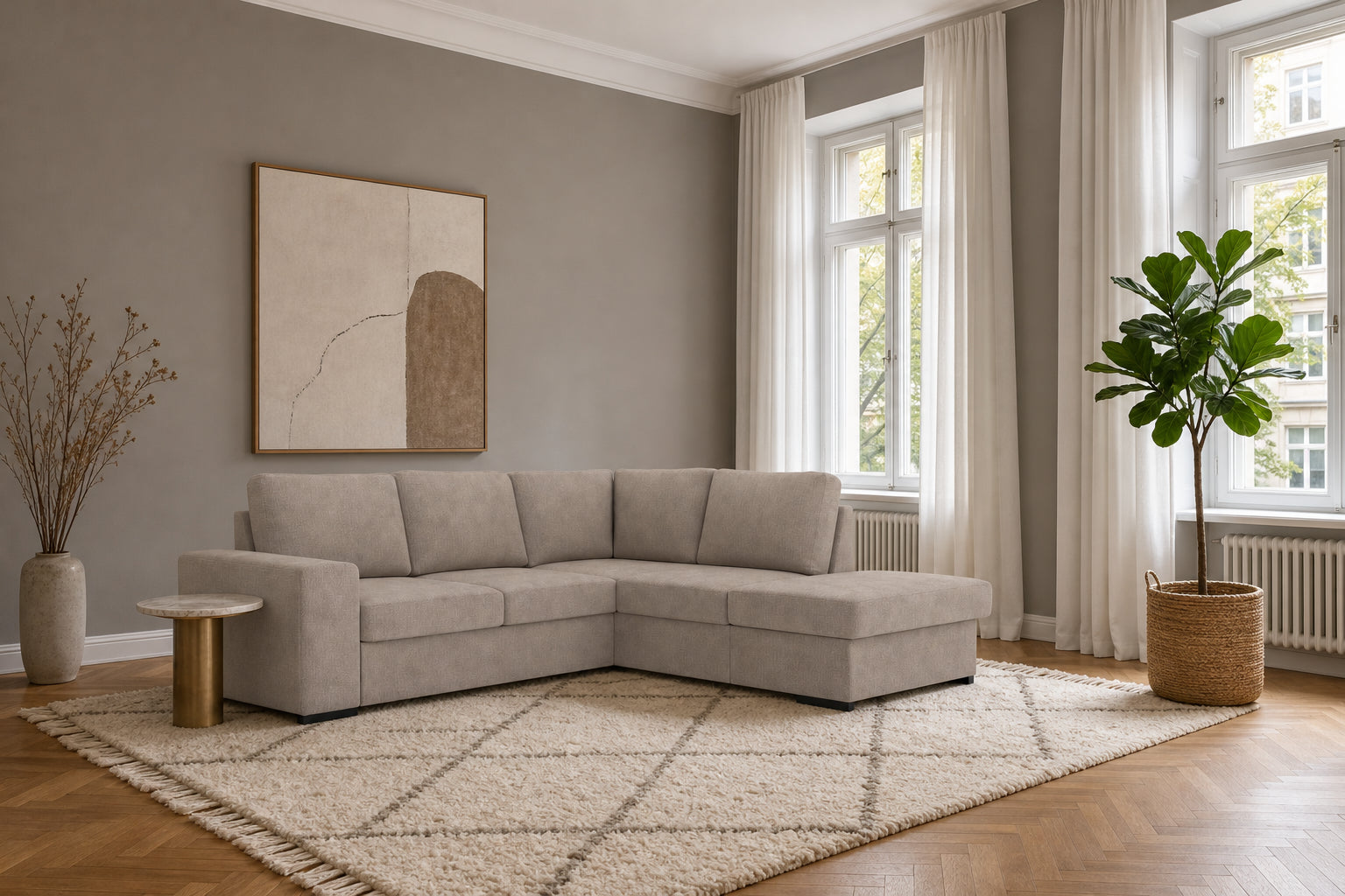 Salo Ecksofa mit Ottomane